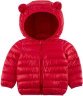 🧥 warm winter coat for baby boys girls - toddlers infants zipper hoodie puffer jacket outerwear by tuonroad logo