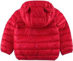 img 3 attached to 🧥 Warm Winter Coat for Baby Boys Girls - Toddlers Infants Zipper Hoodie Puffer Jacket Outerwear by TUONROAD