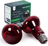 🔴 2-pack of 75 watt infrared heat lamp bulbs for reptiles - keep your animals warm - red heat lamp bulb compatible with various enclosures logo