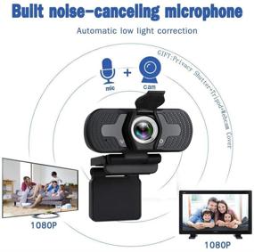 img 3 attached to 📷 High Definition Webcam with Integrated Microphone for Live Streaming, Video Calling, and Gaming - USB Connectivity, 1080P HD Resolution, 3D Noise Reduction - Ideal for Desktops, Laptops and PCs