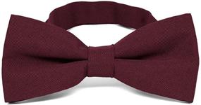 img 1 attached to 🎀 Black Matte Finish Bow Men's Accessories by TieMart