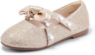 glitter girls' shoes and 👠 flats - pandaninjia toddler little ballerina logo