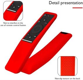 img 3 attached to 📱 Premium Red Silicone Case for Samsung Smart TV BN59 Series Remote Controller - Shockproof and Anti-Slip Cover for Samsung Smart 4K Ultra HDTV BN59-01259E