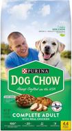 🐶 purina dog chow dry dog food, 4.4 lb. bag (pack of 4) - complete adult food with real chicken logo