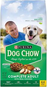 img 4 attached to 🐶 Purina Dog Chow Dry Dog Food, 4.4 lb. Bag (Pack of 4) - Complete Adult Food with Real Chicken