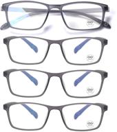 👓 jenrich 4 pack anti blue light reading glasses for men and women, computer eyewear - enhance your visual comfort logo