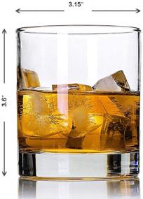img 2 attached to 🥃 Premium Rock Style Whiskey Glasses - Set of 2, 11 oz - Perfect for Father's Day Gifts, Cocktails, Bars, Restaurants and Home
