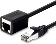 25-футовый удлинитель ethernet-кабель - экранированный сетевой патч-кабель cat6 rj45 мужской разъем - женский разъем логотип