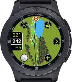 img 1 attached to SkyCaddie LX5: Touchscreen GPS Golf Watch with HD Color CourseView Maps, Black, Small