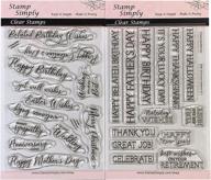 stamp simply clear stamps sentiments scrapbooking & stamping in stamps & ink pads logo