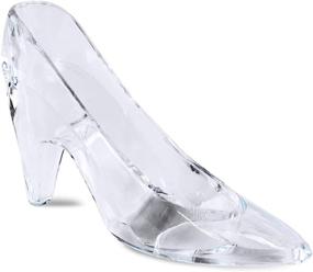 img 3 attached to 👠 24 Pieces of Plastic Mini Cinderella Princess Inspired Slipper High Heel Shoe Party Decoration - Perfect for Weddings, Birthday Parties, Table Serving, Candy, and Other Event Favors by Super Z Outlet