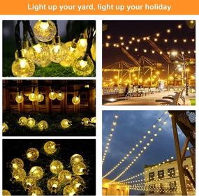 img 1 attached to String Outdoor Crystal Lighting Wedding Seasonal Decor