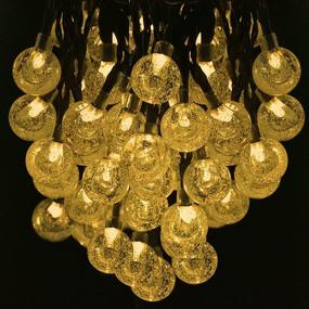 img 4 attached to String Outdoor Crystal Lighting Wedding Seasonal Decor