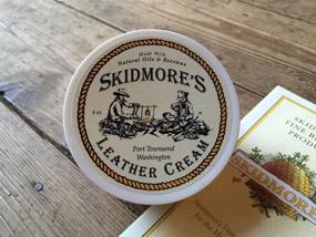 img 1 attached to Skidmore's 100% Natural Leather Cream: Non-Toxic Water Repellent Cleaner, Conditioner & Repair for Horse Saddles, Riding Boots, Jackets, Gloves, Chaps, Shoes, Belts - 6 Oz