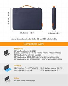 img 3 attached to 🔵 Inateck 13-13.3 Inch Sleeve Case Cover: Protection for MacBook Air/Pro - Blue