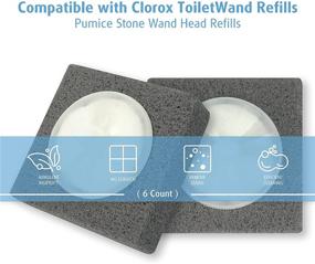 img 3 attached to 6 Count Wand Heads: Compatible with Clorox & Pumice Stone Refills, Effortlessly Remove Stubborn Stains