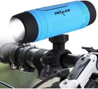 🚲 outdoor bike speaker with portable wireless function, multi-functional speaker light, 4000mah rechargeable power bank, 3-mode emergency flashlight, handsfree call capability, tf card music player, and mounting bracket logo