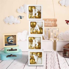 img 3 attached to Shower Transparent Balloons Letters Baby Birthday Decoration