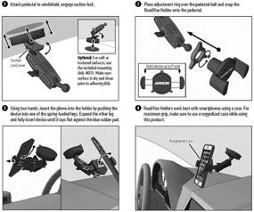 img 1 attached to 🚗 ARKON RoadVise Car Mount Holder for iPhone XS Max XS XR X 8 Galaxy S10 S9 Note 9 8, Black Retail Version (RV180) - Improved SEO