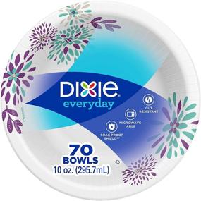 img 1 attached to 🍽️ Dixie Everyday Heavy-Duty Paper Bowls, 70 Count, 10 Ounce - Single Pack