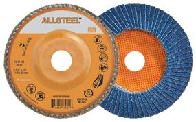 img 1 attached to 🔧 WALTER 15W456 ALLSTEEL Flap Discs - 10 Pack - 60 Grit, 4-1/2 in. - Metal Deburring & Finishing