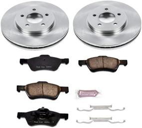 img 1 attached to 🛑 Улучшенная производительность Power Stop KOE4580 Autospecialty Front Brake Kit для увеличения тормозной мощности - оригинальные тормозные диски и керамические тормозные колодки.