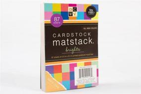 img 1 attached to 🌈 DCWV Cardstock Stack, Match Makers Brights, 87 Sheets, 4.5x6.5 inches