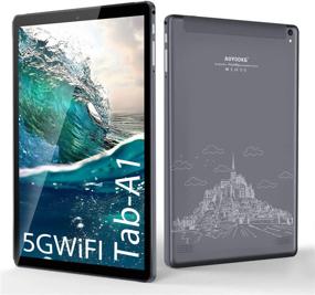 img 2 attached to 📱 10-inch HD IPS Tablet with 5G Connectivity, 4GB RAM + 64GB ROM, Android 10.0, Dual Wi-Fi, Bluetooth 5.0, GPS, Type-C - Gray