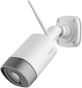 img 4 attached to 📷 Камера Keyke для дома с WiFi: 1080P видеонаблюдение с защитой IP66, металлический корпус, двухсторонний аудио, детектор движения, 128 ГБ локального хранения и облачным сервисом