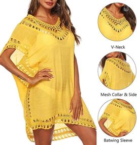 img 1 attached to Adisputent Swimsuit Crochet Chiffon Coverups Women's Clothing and Swimsuits & Cover Ups