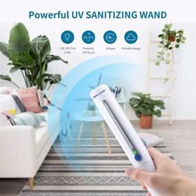 img 1 attached to 💡 Portable UV Light Sanitizer Wand: Chemical-Free UVC Disinfection Lamp for 99.9% Sterilization at Home, Hotel & Travel