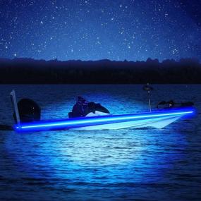 img 3 attached to 🚤 Illuminate Your Boat with Pontoon LED Strip Lights: Waterproof 16.4FT Marine Interior Courtesy Lights - Perfect for Night Fishing!