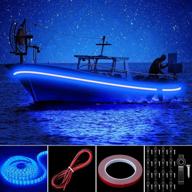 🚤 illuminate your boat with pontoon led strip lights: waterproof 16.4ft marine interior courtesy lights - perfect for night fishing! логотип