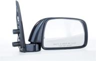 dependable direct right passenger side black manual folding non-heated door mirror for toyota tacoma (1995-2000) - efficient replacement option (to1321116) logo