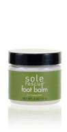 🦶 organic sole rescue foot balm - soothing & moisturizing for dry, itchy, and sore feet, cracked heels - non-greasy vegan formula - 2oz jar logo