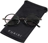 fuaisi vintage round metal frame reading glasses with spring hinge for enhanced eye protection logo