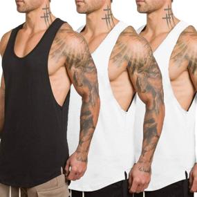 img 4 attached to ZUEVI XL Black 3-Pack Muscular Bodybuilding T-Shirts for Better SEO