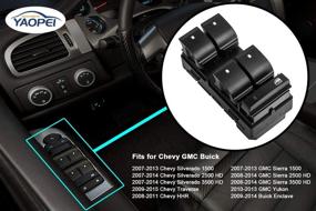 img 2 attached to 🔌 Покупайте главный выключатель окна с водительской стороны для Chevy Silverado GMC Sierra Traverse HHR 1500 2500HD 3500HD Yukon Buick 2007-2013 - 25789692 20945129 D1954F129 D1954F