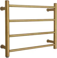 🔥 billy's home towel warmer drying rack: wall-mounted electric stainless steel warmer with 4 heated bars - bathroom gold, 450×540×125mm logo