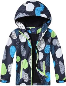 img 4 attached to 🧥 Stay Warm Outdoors with M2C Boys Color Block Windproof Jacket featuring Fleece Lining and Hood