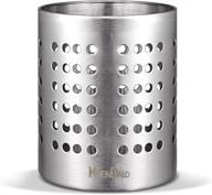 🔪 ksendalo heavy utensil sink holder: (2021 upgrade) stainless steel silverware organizer - weight: 8.0 ounces; diameter 4.72" (l) логотип