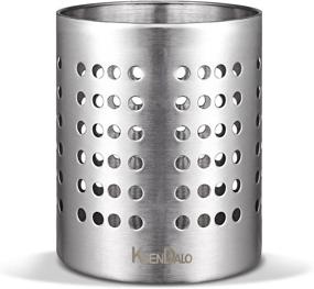 img 4 attached to 🔪 KSENDALO Heavy Utensil Sink Holder: (2021 UPGRADE) Stainless Steel Silverware Organizer - Weight: 8.0 ounces; Diameter 4.72" (L)