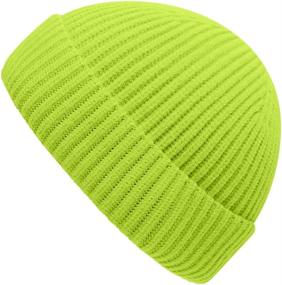 img 4 attached to MOSNOW Beanie Knit Hats for Men & Women - Winter Fisherman Beanies Cap, Warm & Soft