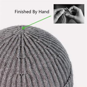 img 2 attached to MOSNOW Beanie Knit Hats for Men & Women - Winter Fisherman Beanies Cap, Warm & Soft