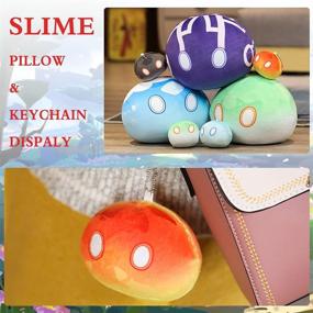 img 2 attached to 🎮 Gen-shin Impact Plush Slime Pillow with Ice Slime Keychain - Cosplay-themed Game Fans Party Favor, Decoration & Birthday Gift