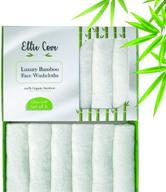 luxury organic bamboo facial washcloths logo