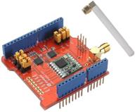 📡 lora shield 915mhz rfm95w wireless module for arduino: low power consumption, compatible with uno, mega, leonardo, due - 3.3v/5v, antenna ipex included logo