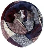 scarfands tartan winter infinity plaid grey men's accessories and scarves logo