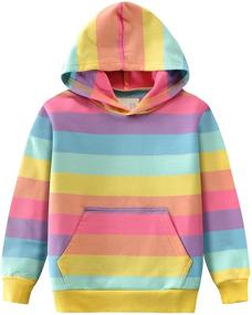 img 4 attached to Trendy Toddler Girls Sweatshirts: Crewneck Hoodies with Long Sleeve - Collage T Shirts and Kids' Pullover Tops