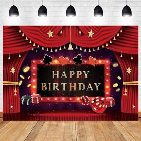 img 3 attached to 🎰 Casino Poker Themed Birthday Party Prom Backdrop, Las Vegas Party Photography Vinyl 5x3ft, Casino Night Photo Background Cake Table Decorations Banner, Photo Studio Props & Booth Décor